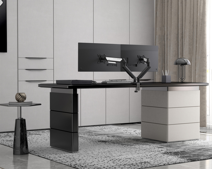Кронштейн для двох моніторів 17-32" Anda Seat Stealth II Duo Black-White (AD-W-A6D-2S-BW) - зображення 8
