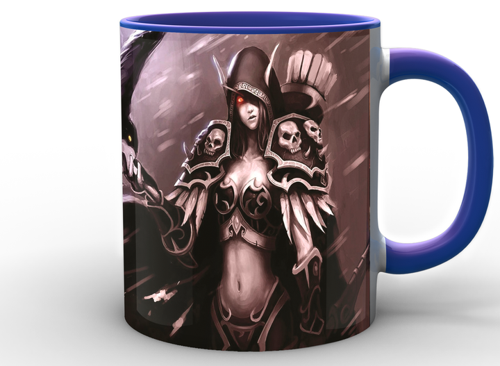 Керамическая кружка с принтом World of Warcraft Сильвана и ворон для кофе и чая 330 мл (3943CC75C656) - Фото 9 Керамическая кружка с принтом World of Warcraft Сильвана и ворон для кофе и чая 330 мл (3943CC75C656) - изображение 9