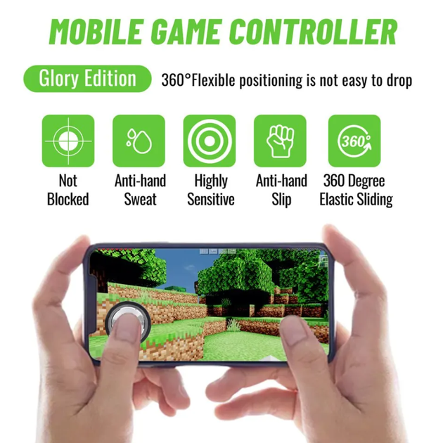 Джойстик сенсорный для телефона Seuno CJ16 360° управление для игр PUBG Mobile COD iPhone Android (GS880) - изображение 5
