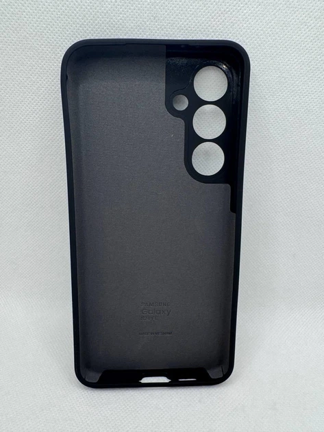 Чохол Silicone Cover Full для Samsung Galaxy S24 FE Чорний - Фото 3 Чохол Silicone Cover Full для Samsung Galaxy S24 FE Чорний - зображення 3