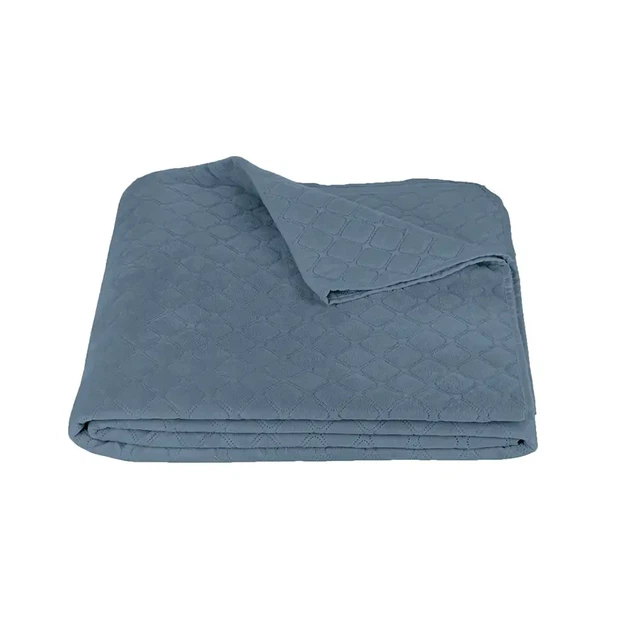 Покривало ТЕП "VELOUR" Синє/Ромб круглий, 240x260 – м’якість і гармонія (4-00518_22875) - зображення 2