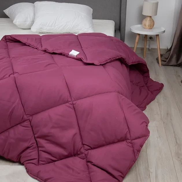 Ковдра півтораспальна 150×205 зимова особливо тепла FRIENDLY ALASKA бордова, 450 г/м² (1-00150_27799) - зображення 2