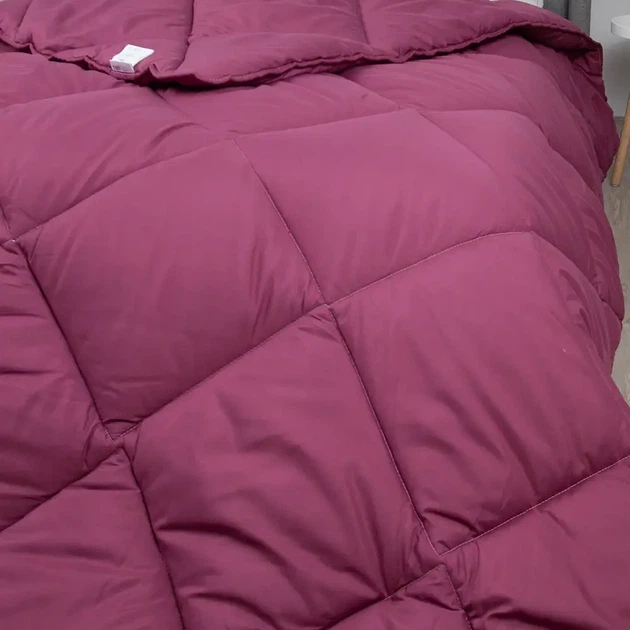Ковдра півтораспальна 150×205 зимова особливо тепла FRIENDLY ALASKA бордова, 450 г/м² (1-00150_27799) - зображення 6