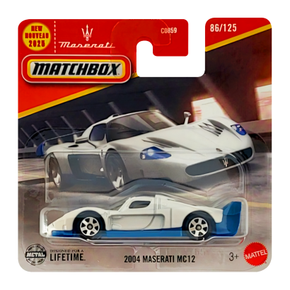 Машинка Большой Город Matchbox 2004 Maserati MC12 1:64 HVP09 White