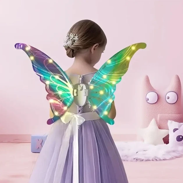 Светящиеся мотыги Феи детские крылья с музыкой Flying Wings 50 см - изображение 4