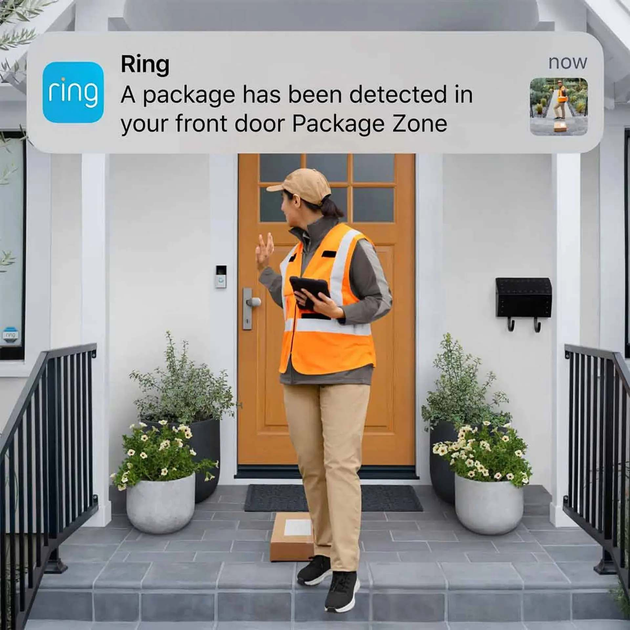Бездротовий дверний дзвінок Ring Battery Video Doorbell Pro Satin Nickel (0840268988173) - зображення 4