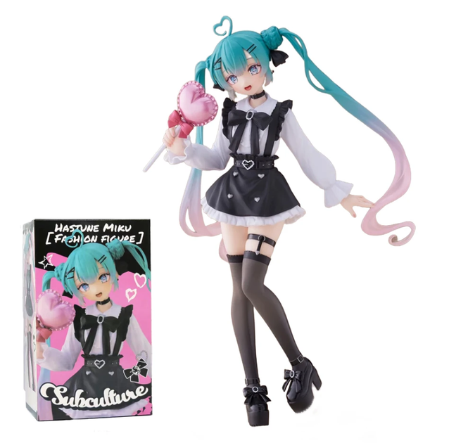 Аниме фигурка Хацуне Мику | Hatsune Miku Fashion Subculture | с сердцем | статуэтка 18 см PVC (GS907) - Фото 2 Аниме фигурка Хацуне Мику | Hatsune Miku Fashion Subculture | с сердцем | статуэтка 18 см PVC (GS907) - изображение 2