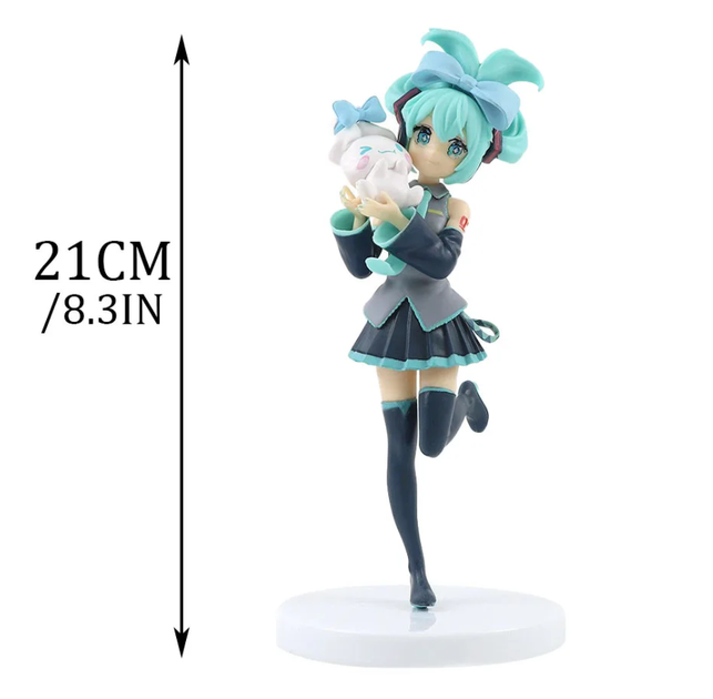 Аниме фигурка Хацуне Мику | Hatsune Miku x Cinnamoroll | с кроликом | коллекционная статуэтка 21 см (GS906) - изображение 3