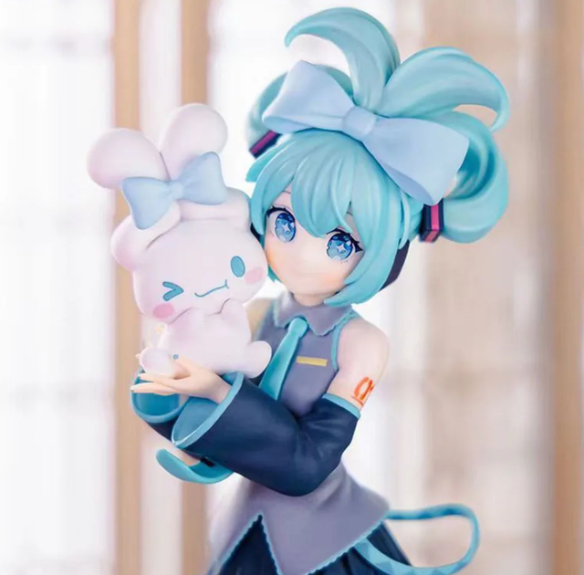 Аниме фигурка Хацуне Мику | Hatsune Miku x Cinnamoroll | с кроликом | коллекционная статуэтка 21 см (GS906) - изображение 7