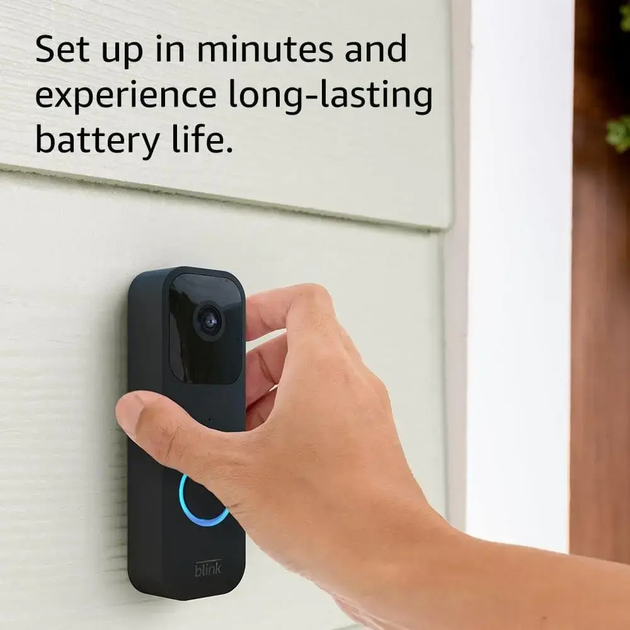 Дверний дзвінок BLINK Smart Wifi Video Doorbell Black (0840080518633) - зображення 4