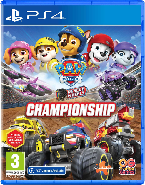 Gra PS4 Psi Patrol Rescue Wheels: Championship (Blu-ray płyta) (5061005356191) - obraz 1
