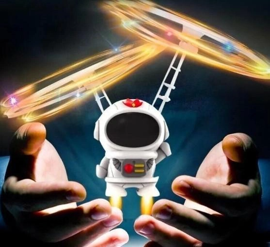 Летающий Космонавт, ударостойкий левитирующий с LED подсветкой от USB (LE-066) - изображение 2