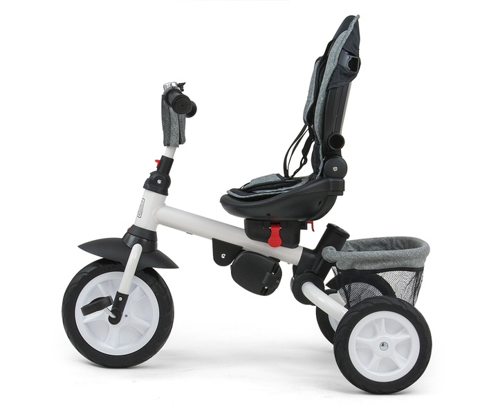 Rowerek trójkołowy Milly Mally Stanley Rubber Szary (5901761125672) - obraz 6
