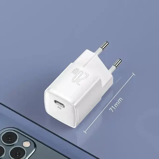 Зарядное устройство BASEUS 20W Type-C Baseus Cube PD Quick Charger Original QC PD для планшета смартфона - изображение 5