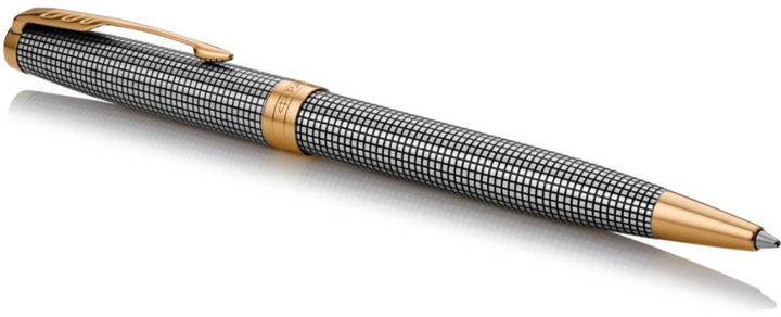 Długopis Parker Sonnet Premium Chiselled Silver GT (88 232) - obraz 3