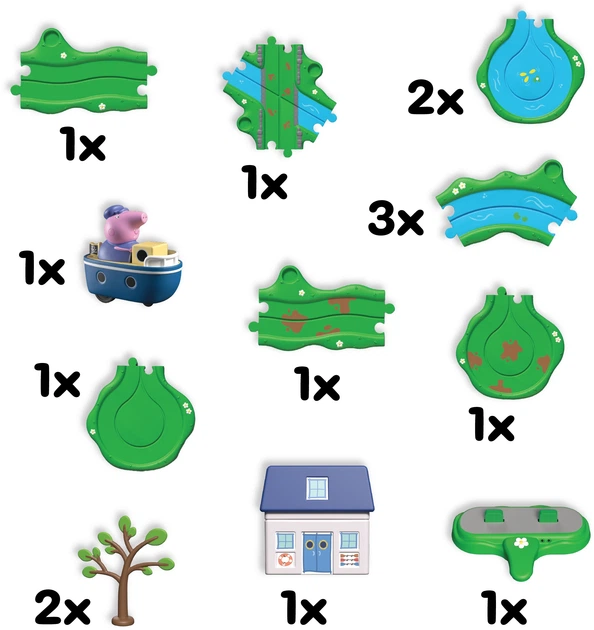 Ігровий набір Peppa Pig з фігурками Поромна станція (5029736083458) - зображення 6