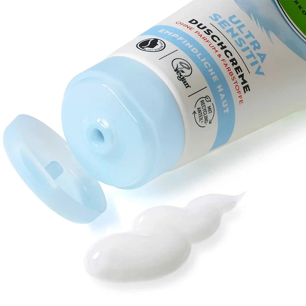 Крем гель для душа для очень чувствительной кожи Alverde NATURKOSMETIK Ultra Sensitive, 200 мл - Фото 3 Крем гель для душа для очень чувствительной кожи Alverde NATURKOSMETIK Ultra Sensitive, 200 мл - изображение 3