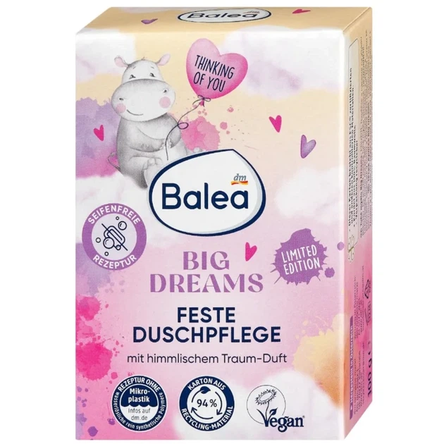 Твердое мыло для душа Balea Big Dreams, 100 г - Фото 1 Твердое мыло для душа Balea Big Dreams, 100 г - изображение 1