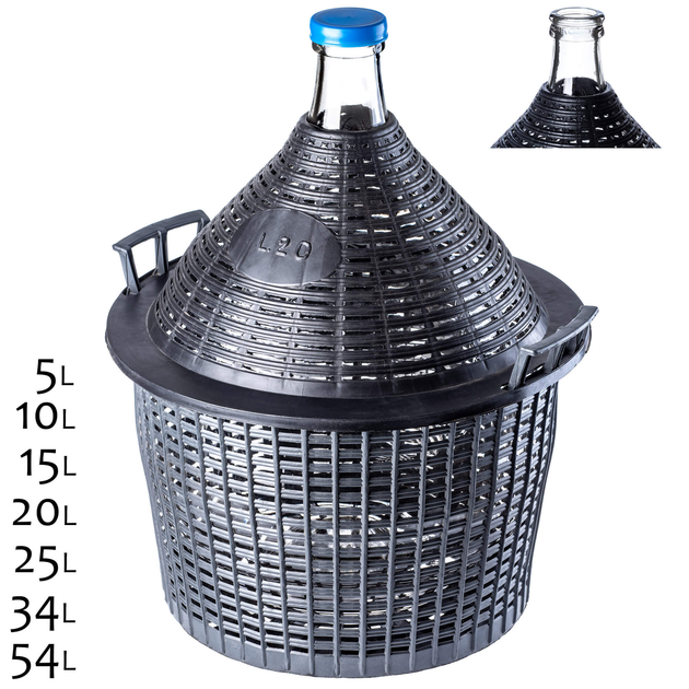 Gąsior na wino Kadax Alatri z wąskim otworem 20 l (5903699404928) - obraz 2