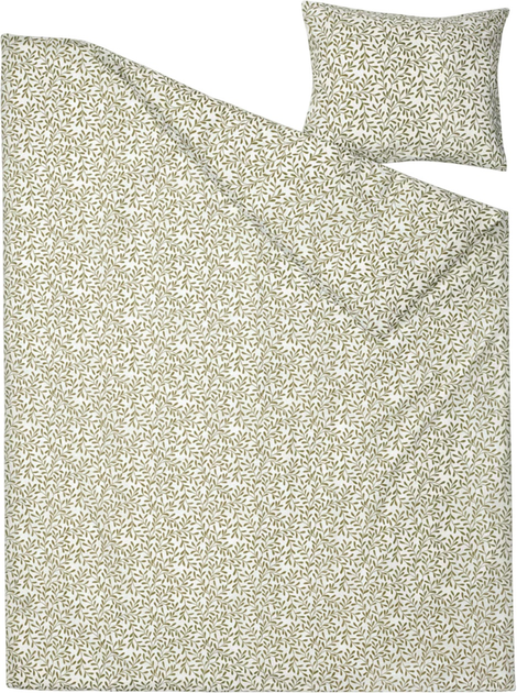 Komplet pościeli Ikea Sorgmantel 150 x 200 / 50 x 60 cm Biały/Zielony (105.494.90) - obraz 2
