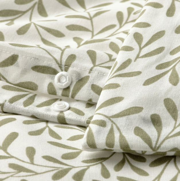 Komplet pościeli Ikea Sorgmantel 150 x 200 / 50 x 60 cm Biały/Zielony (105.494.90) - obraz 4