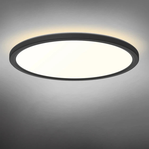 LED светильник с декоративной подсветкой VIDEX DL5R 22W 3000K-4000K-5000K Black (VL-DL5R-22CB) 28615 - Фото 9 LED светильник с декоративной подсветкой VIDEX DL5R 22W 3000K-4000K-5000K Black (VL-DL5R-22CB) 28615 - изображение 9