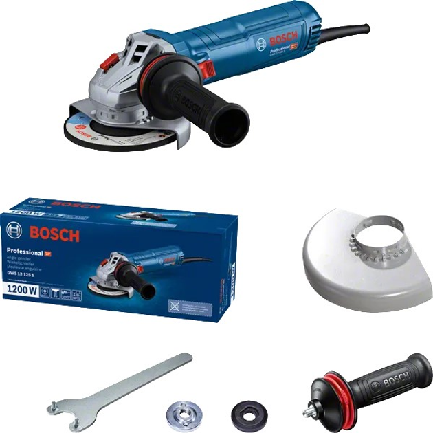 Кутова шліфувальна машина Bosch Professional GWS 12-125 S (06013A6020) - зображення 2