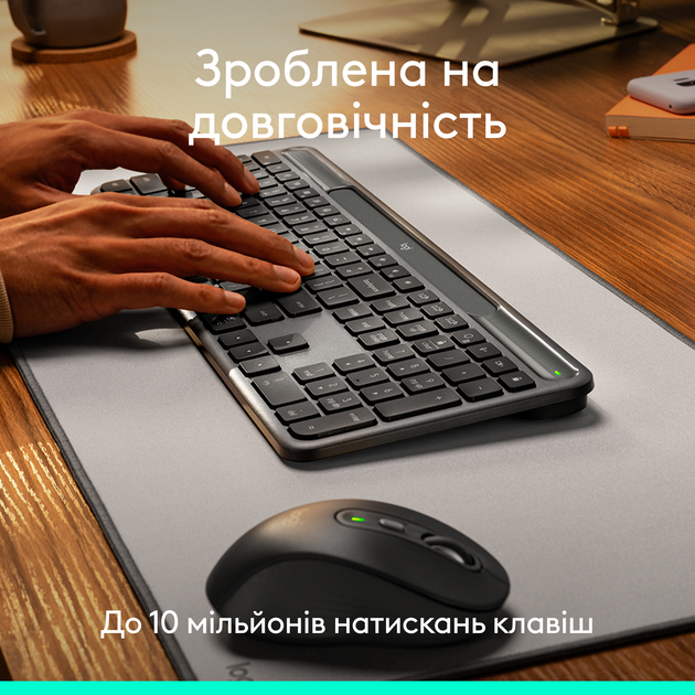 Клавиатура беспроводная Logitech Slim Solar+ Bluetooth Graphite (920-013764) - изображение 5