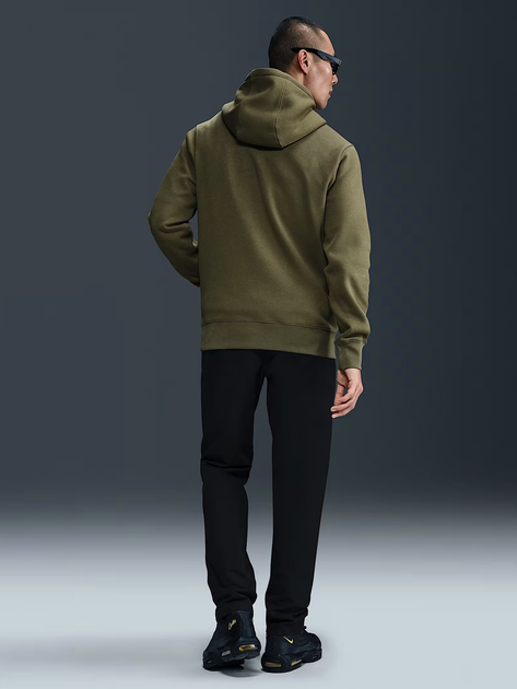 Bluza męska z kapturem ocieplana Nike M Nk Club Bb Po Hoodie FN3859-222 M Khaki (197863230658) - obraz 4