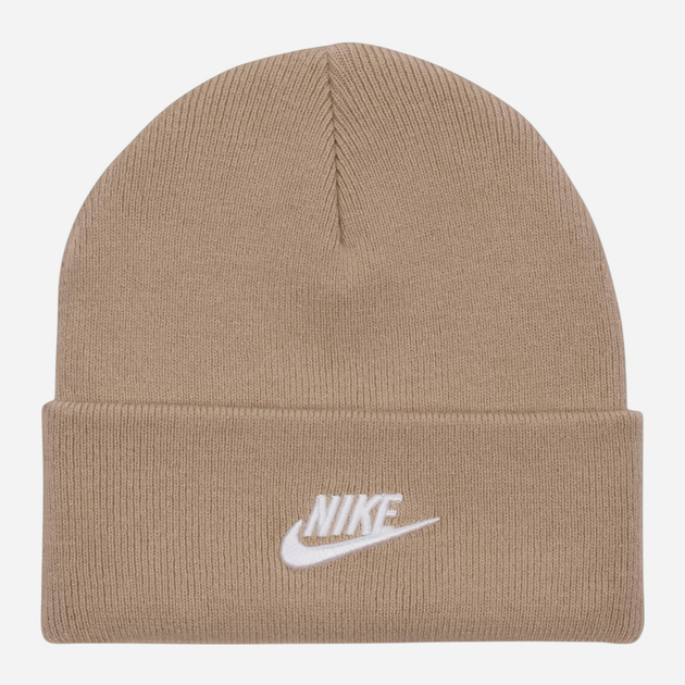 Czapka dziecięca beanie Nike K Nk Peak Beanie Tc Fut HF5498-200 Beżowa (198485559271) - obraz 4