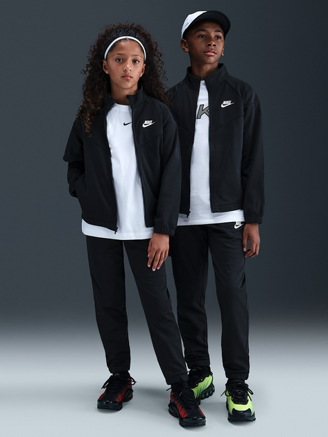 Дитячий спортивний костюм (толстовка + штани) для дівчинки Nike K Nsw Df Tracksuit Pk Fz HQ9315-010 128-137 см (S) Чорний (198481303212) - зображення 3
