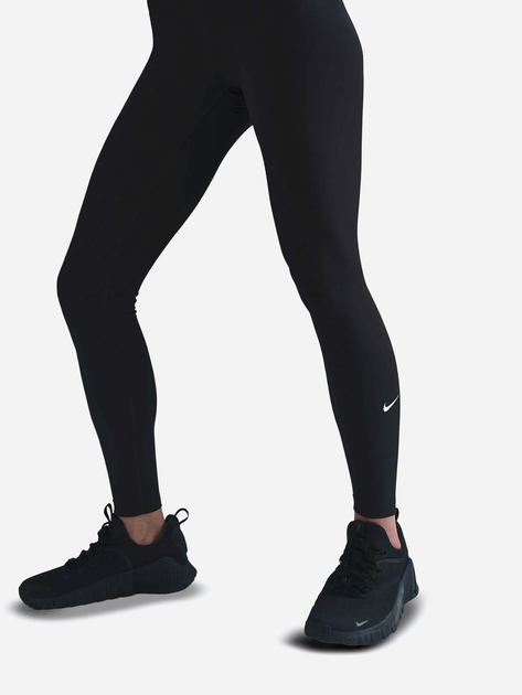 Legginsy sportowe damskie Nike W Nk Df One Hr Tight Wt IB9382-010 S Czarne (197863404059) - obraz 5