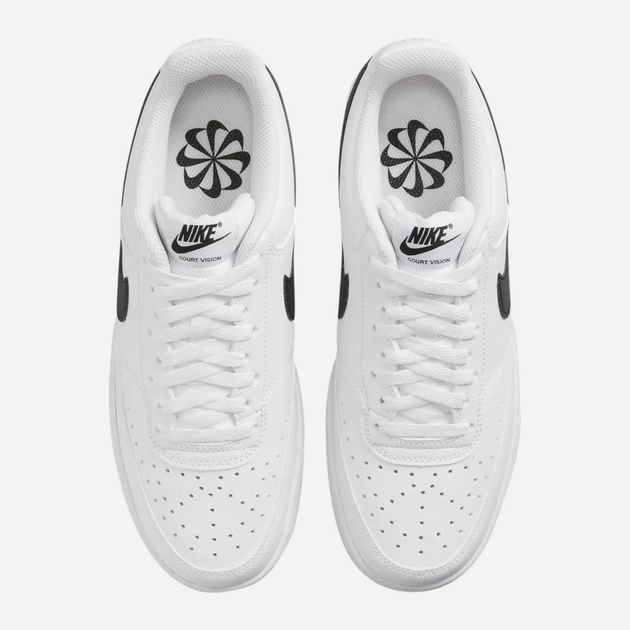 Жіночі кеди низькі Nike W Court Vision Lo Nn DH3158-101 42 (10US) Білі з чорним (195237032051) - зображення 4