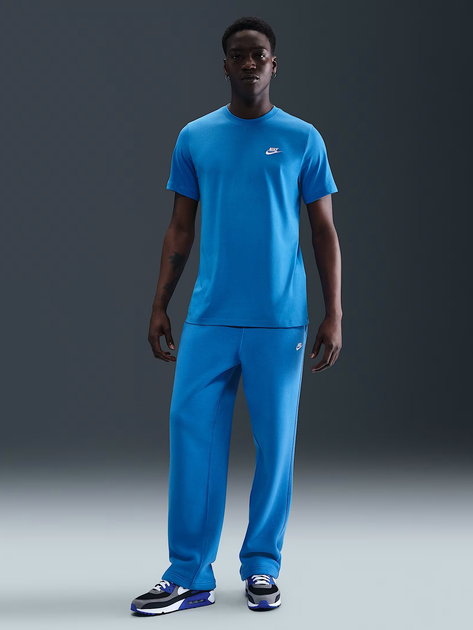 Koszulka męska bawełniana długa Nike M Nsw Club Tee AR4997-435 S Niebieska (193147811964) - obraz 3