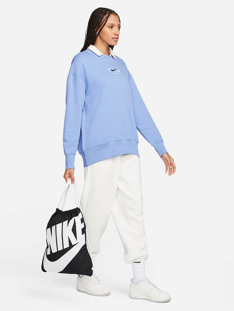 Plecak sportowy materialowy Nike Heritage Gymsack BA5351-011 Czarny (91201623853) - obraz 7