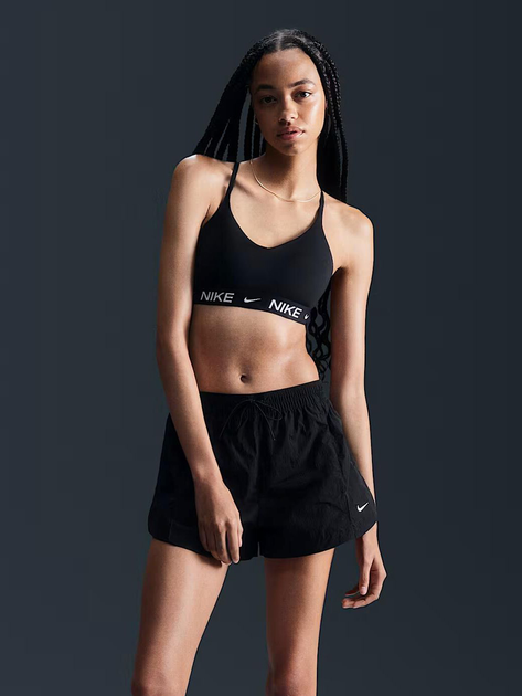 Top sportowy damski Nike W Nk Df Indy Lgt Spt Bra FD1062-010 XS Czarny (197593082145) - obraz 3