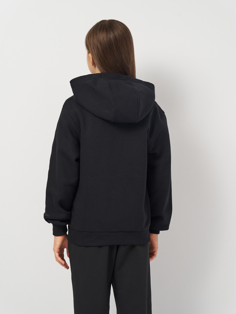 Bluza rozpinana z kapturem dziewczęca młodzieżowa Nike K Nsw Club Flc Hd Fz Ls Lbr FD3004-010 146-156 cm (L) Czarna (196607240748) - obraz 2