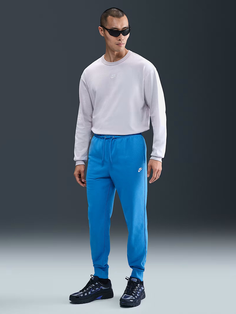 Spodnie dresowe męskie Nike M Nk Club Ft Jogger FN3801-435 L Niebieskie (198481686094) - obraz 3