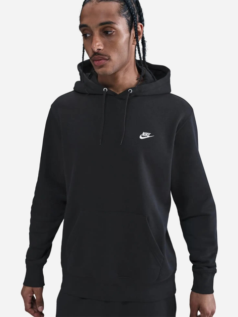 Худі утеплене чоловіче Nike M Nk Club Bb Po Hoodie FN3859-010 M Чорне (197863201191) - зображення 1