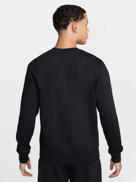 Bluza bez kaptura męska Nike M Nk Club Ft Crew FN3888-010 S Czarna (197593349934) - obraz 2