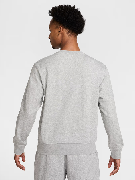 Bluza bez kaptura męska Nike M Nk Club Ft Crew FN3888-063 M Szara (197593322364) - obraz 2