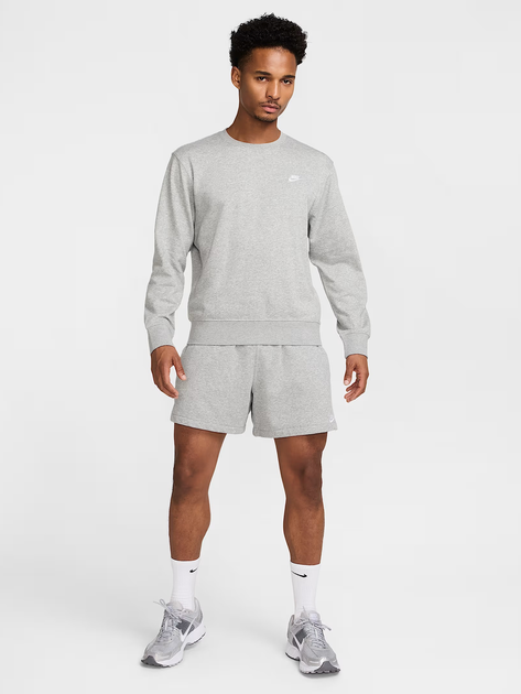 Світшот чоловічий Nike M Nk Club Ft Crew FN3888-063 L Сірий (197593298348) - зображення 3