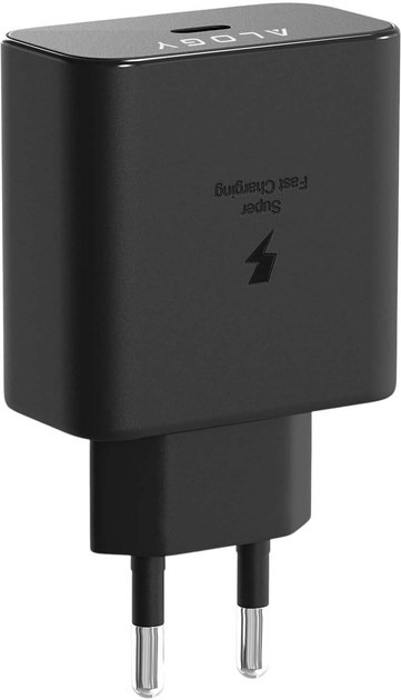 Зарядний пристрій Alogy USB-C - USB-C Premium Fast 45 Вт 1 м Black (5905601817192) - зображення 2