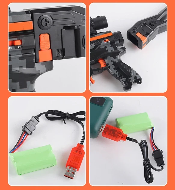 Игрушечный автомат NERF M416 на мягких шарах 102 см аккумуляторный зеленый - Фото 5 Игрушечный автомат NERF M416 на мягких шарах 102 см аккумуляторный зеленый - изображение 5