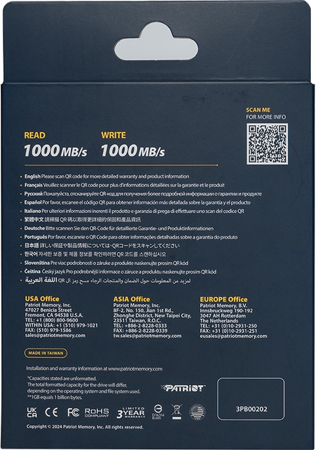 SSD диск Patriot Transporter Lite 2TB USB 3.2 Type-C Red (PTPL2TBPEC) External - зображення 6