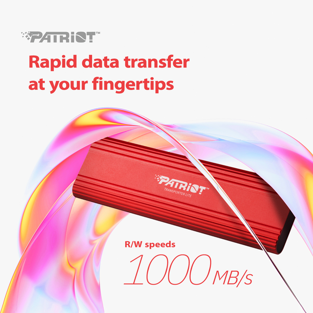 SSD диск Patriot Transporter Lite 2TB USB 3.2 Type-C Red (PTPL2TBPEC) External - зображення 7