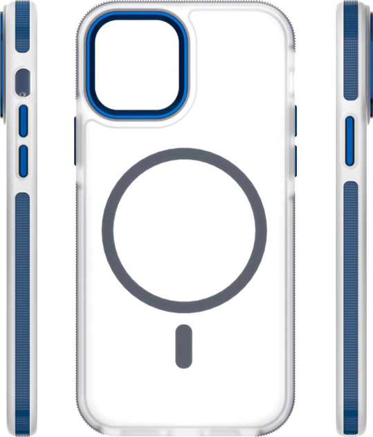 Панель Etteri Icy Mag для Apple iPhone 12 / 12 Pro Blue/Transparent (5907504560427) - зображення 4