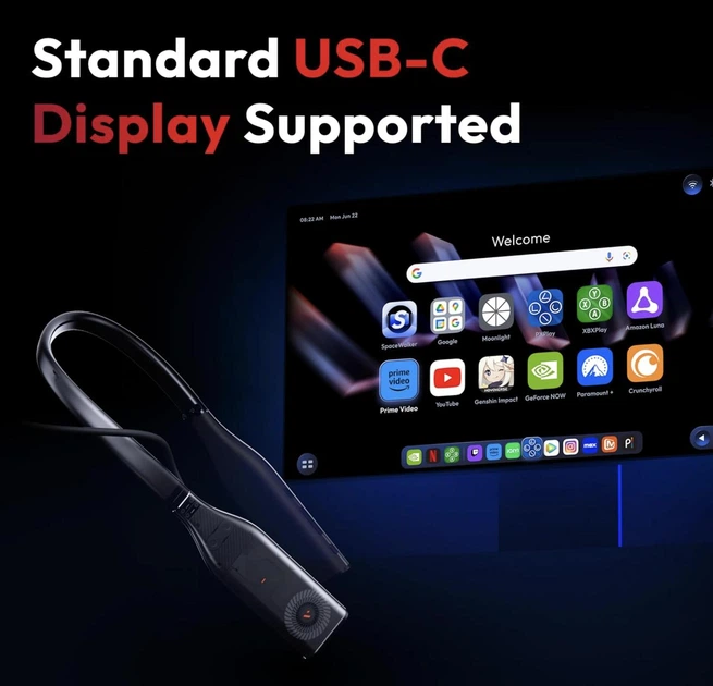 Портативная консоль VITURE Pro Neckband, медиаплеер, мини-компьютер для XR-очков VITURE, 8GB RAM, 128GB ROM - Фото 10 Портативная консоль VITURE Pro Neckband, медиаплеер, мини-компьютер для XR-очков VITURE, 8GB RAM, 128GB ROM - изображение 10