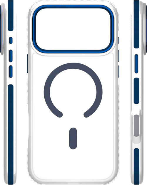 Etui plecki Etteri Icy Mag do Apple iPhone 17 Pro Blue/Transparent (5907504560656) - obraz 4