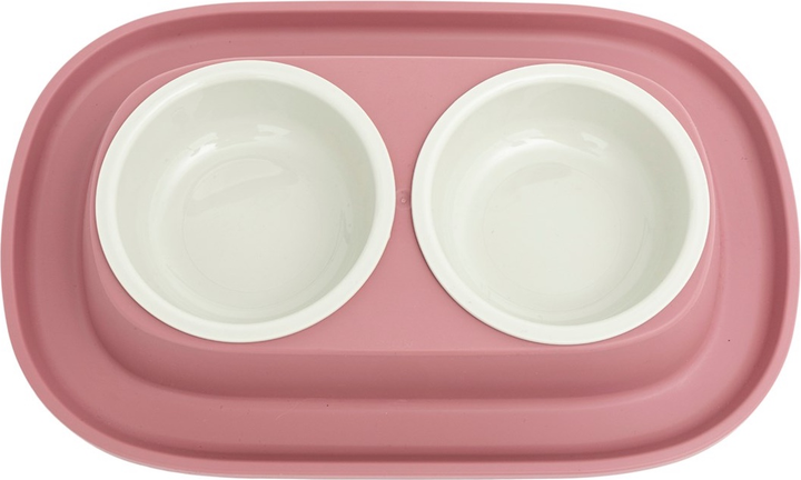 Miska smart Comfy 230+230 ml Różowa 253484 (5905546324182) - obraz 2